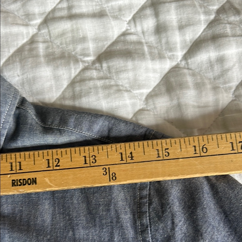 MHL Margaret Howell blue cotton chambray dress size II EUC. - Picture 9 of 11